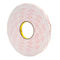 Acrylic Foam Kiss Cut Tape , Double Sided Foam Tape 1.1mm Thickness 3M  4945 White Color supplier